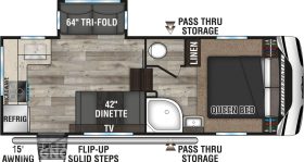 2023-KZ-RV-Sportsmen-231RK-Fifth-Wheel-Floorplan