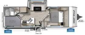 Grey Wolf 23MS 2026 Floor plan