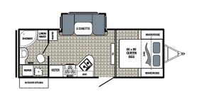 Kodiak 233RBSL 2018 (Floor plan)