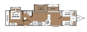 Aspen Trail 3600QBDS 2015 (Floor plan)
