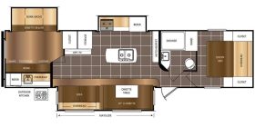 Avenger 32QBI 2018 (Floor plan)