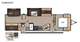 Catalina 323BHDSCK 2019 floor plan
