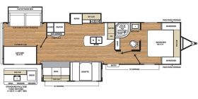 Catalina 333BHTSCK 2018 (Floor plan)