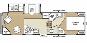 Chaparral 268RL 2010 Floor plan