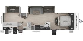 Cherokee 294BH 2021 floor plan