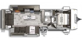 Coleman 2955RL 2021 Floor plan