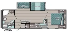 Conquest 266RBS 2021 floor plan