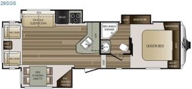 Cougar 28scg 2016 floor plan