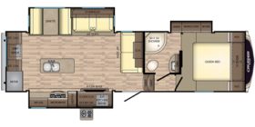 Cruiser Aire 28RD 2019 (FLoor plan)
