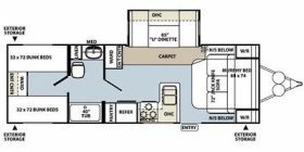 Flagstaff 26BHS 2011 Floor plan