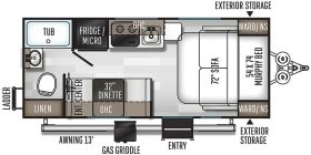 Flagstaff E-Pro E19FD 2020 floor plan