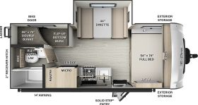 Flagstaff E-pro E20BHS 2021 Floor plan