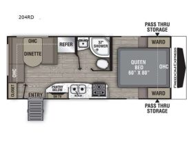 Freedom Express 204RD 2019 floor plan
