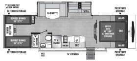 Freedom Express 29SE 2016 floorplan