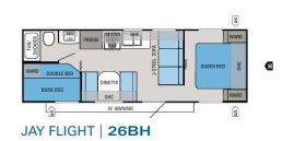 Jay Flight 26BH 2012 floor plan