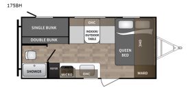 Kodiak 175BH 2019 floor plan