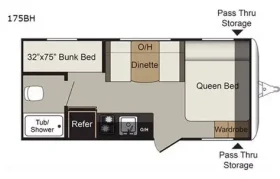 Passport 175BH 2018 floorplan