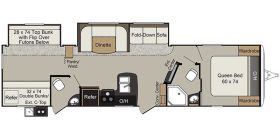 Passport 3350BH 2017 floor plan
