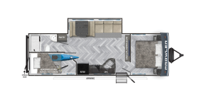 Prowler 271BR 2022 floor plan