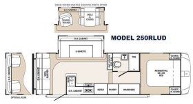 Sabre 250RLUD 2016 floor plan