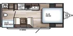 Solaire 202RB 2019 floor plan