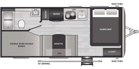 Springdale 2210BH 2022 Foor plan