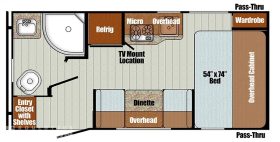 Vista Cruiser 17SCD 2021 floor plan