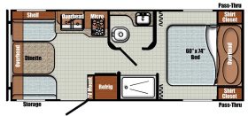 Vista Cruiser 19ERD 2026 (floor plan)