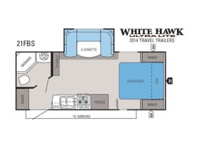 White Hawk 21FBS 2014 floor plan