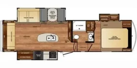 Wildcat 29RLX 2017 floorplan