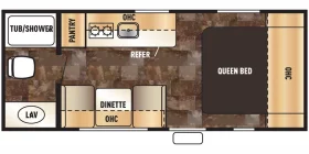 Wolf Pup 16FQ 2015 floorplan
