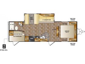 Zinger 260BH 2009 floor plan